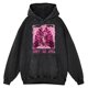 thumbnail image 2 of Sudadera con capucha para hombre, estilo retro desgastado, con mariposas en la cavidad torácica, estilo hip hop, 100 % algodón, informal, de gran tamaño, 2 of 4