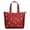 Red Christmas Deer-1, variant on Beige Christmas Santa Pattern Travel Tote Bags for Women Carry On,Large Weekender Bags for Women Travel,Multi Functional Duffle Bag for Work,Shopping,Sports