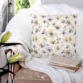 thumbnail image 3 of Gray Beige Floral 20x20 Pillow Covers Set of 2, Spring Modern Botanical Flowers Blossom Throw Pillow Covers Decorative Couch Cushion Case, Microfiber Square Pillowcases for Bedroom Car Living Room, 3 of 7