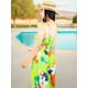 thumbnail image 3 of VESTIDO LARGO DE MUJER STRETCH DE ESTAMPADOS PRIMAVERALES UNITALLA, 3 of 5