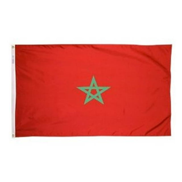 Annin Flagmakers 195848 Drapeau du Maroc 3 Pi x 5 Pi Nyl-Glo