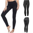 thumbnail image 2 of Pantalones de yoga de nueve puntos para mujer, de moda, informales, sólidos, con dos bolsillos Fridja  hfkajh104169, 2 of 9