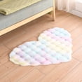thumbnail image 5 of PEONAVET Bedroom Rug Bubble Pile Cream Style Living Room Heart Rug Single Sofa Coffee Table Rug Cloakroom Makeup Cushion Rugs, 5 of 5