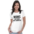 thumbnail image 3 of Funny Moms Like Dads Only Smarter Womens Fitted Plus Size Graphic Tee Brisco Brands 2X, 3 of 5