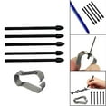 thumbnail image 3 of 5 Pieces/Set Nibs with Fixing Frame Tips for Tab S6 S7 S7 Note 10 Note 20 Parts Drawing Accessories black, 3 of 8