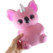 1 JUMBO Koala Bear With Horn and Wings Large Animal Slow Rise Squishies Slow Rise Foam - Scented Sensory, Stress, Fidget Toy Cute (RANDOM COLOR)