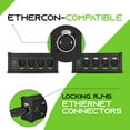 thumbnail image 4 of GearIT Rallonge Ethernet Multi-Canaux 3 Broches XLR/DMX/AES-EBU vers Ethernet-Compatible RJ45 Cat5/Cat6 pour Scène, Son, Éclairage, Studio d'Enregistrement Audio (1 Paire: 4 XLR Mâle + 4 XLR Femelle), 4 of 4