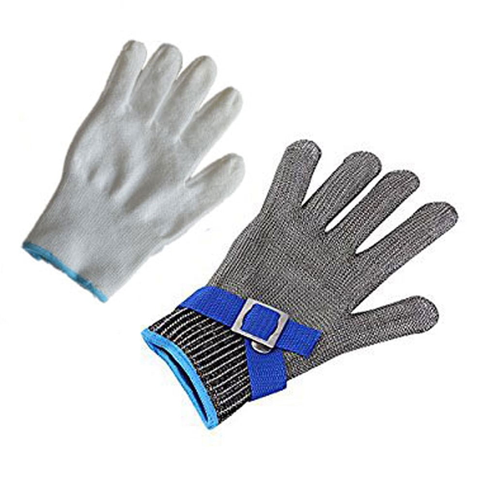Cut Proof Stab Resistant Glove Stainless-Steel Wire Metal Mesh Safety Gloves 