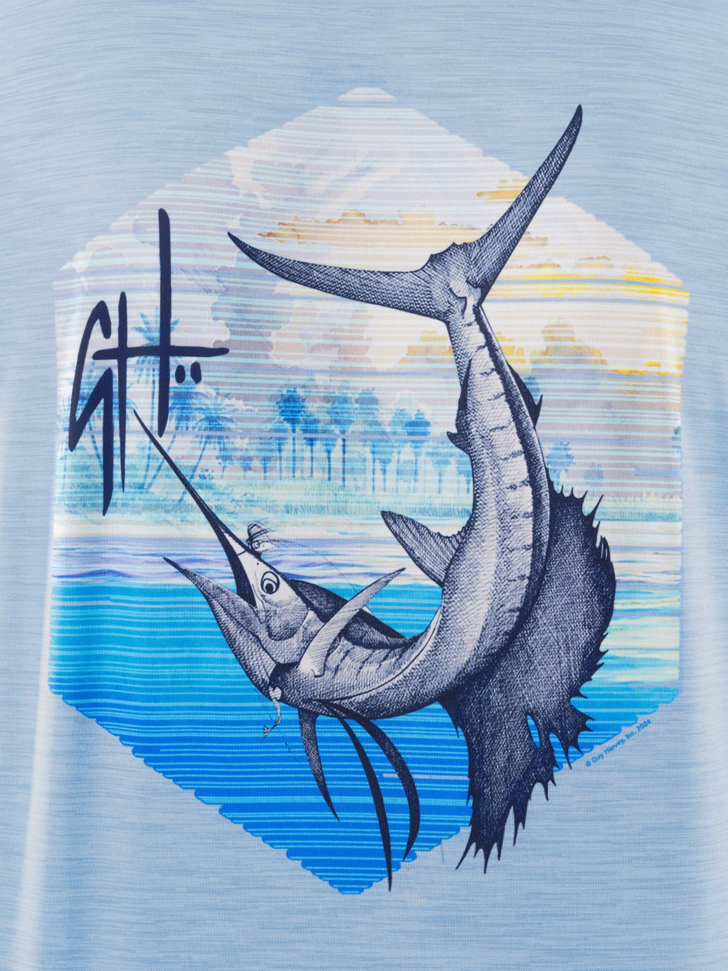 GH BY GUY HARVEY Men's Performance Long Sleeve Fishing Hoodie, Sizes S -3XL