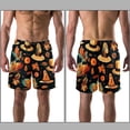 thumbnail image 3 of luoweisi Men's Beach Shorts Quick Dry Swim Trunks with Mesh Lining Thanksgiving Hat L, 3 of 5