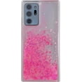 thumbnail image 5 of Compatible with Samsung Galaxy S24 Plus Bling Case Glow in The Dark Sparkle Flowing Quicksand Light up Case Women Girls Girly Soft TPU Bumper Shockproof Translucent Phone Cover, Pink, 5 of 12