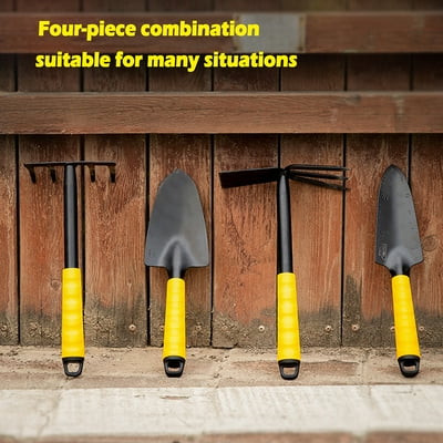 Buy Deli 4 Piece Garden Tool Sets Including Trowel 5 Teeth Rake Gardening Hand Tools Shovel Hoe And Rake Four Piece Shovel Five Tooth Rake Hoe Online In Hungary 498850330