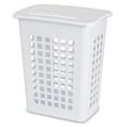 thumbnail image 2 of Sterilite Rectangular LiftTop Plastic Clothes Laundry Hamper Bin w/ Lid (4 Pack), 2 of 3