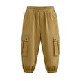 thumbnail image 7 of XuJwPNcy Cargo Shorts for Women Casual Long Knee Length High Waisted Bermuda Shorts Stretch Wide Leg Shorts with Pockets, 7 of 7