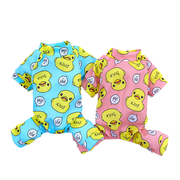 Pijama para perros medianos Pato amarillo Material suave Pijamas para perros elásticos Onesie Ropa para perros MFZFUKR CPB-DE-LYY1923-1