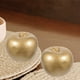 thumbnail image 3 of GOOHOCHY 4 piezas de manzanas doradas artificiales, frutas de plástico falsas, decoración para el hogar, fiesta, modelo de comida realista, adorno, cocina, decoraciones para fiestas navideñas, 3 of 8