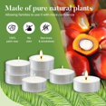 thumbnail image 3 of Velas de té Hypmis 240, paquete de 4 horas de combustión, color blanco, 3 of 9