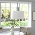 thumbnail image 2 of Evelyn&Zoe Mid-Century 1-Light Ceiling Hanging Pendant Light, Silver, 2 of 12