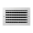 thumbnail image 2 of Tru Aire 4907283 8 x 12 in. 1-Way White Aluminum Wall & Ceiling Register, 2 of 2