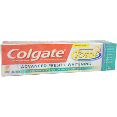 6 Pack - Colgate total avancé Dentifrice, frais + Gel de blanchiment 5,80 oz