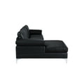 Modern Large Faux Leather Sectional Sofa, LShape Couch with Extra Wide
