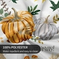 thumbnail image 5 of Round Thanksgiving Tablecloth 60 Inch Fall Harvest Pumpkin Autumn Theme Holiday Seasonal Round Table Cloth Decor for Home Kitchen Dining Room Picnic Party, 5 of 5