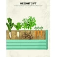 thumbnail image 4 of 2pcs Galvanized Raised Garden Bed, Planter Raised Garden Boxes Outdoor, 6x3x2ft /8x4x2ft Large Metal Raised Beds for Gardening, Garden Bed for Vegetables, Flowers, Herb, 4 of 8