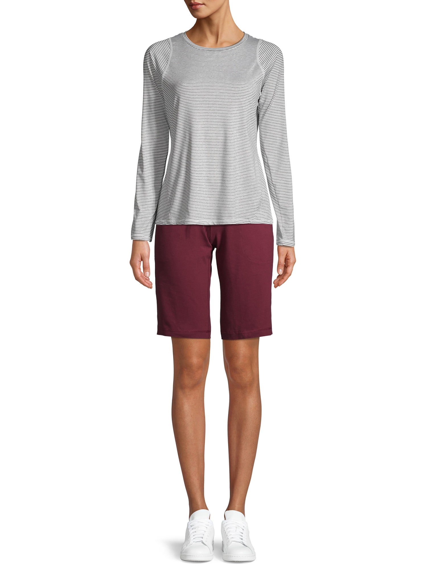 Athletic Works Women's Athleisure 12" Bermuda with Pockets