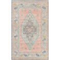 thumbnail image 1 of Unique Loom Whitney Bright Medallion Rug 5' x 8' Rectangle Powder Pink/Ivory, 1 of 1