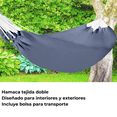 thumbnail image 3 of Hamaca Tejida Doble Azul Navy, 3 of 4