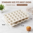 thumbnail image 2 of Kikcoin 2 Pack Muffin Pan Set, 24-Cup Non-stick Cupcake Pan, Carbon Steel Baking Pans Oven Safe up to 446℉, 2 of 9
