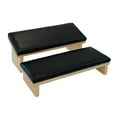 thumbnail image 3 of Runquan 2 Pieces Manicure Armrest Multipurpose Nail Hand Rest for Nail Art Foot Hand Black, 3 of 8