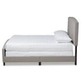 thumbnail image 2 of Baxton Studio Morgan King Size Grey Upholstered Panel Bed, 2 of 10