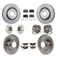 thumbnail image 1 of Transit Auto Front Rear Hub Bearing Assembly Disc Brake Rotor and Ceramic Pad Kit (10Pc) for Car 2007-2010 Volkswagen Beetle with 280mm Diameter Left Right Driver Passenger Side KBB-117303, 1 of 10