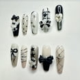 thumbnail image 4 of JC Press On Nails Kit, Regular Coffin Plastic Artificial Nails, Easy Application, 10 Pieces, 4 of 5
