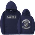 thumbnail image 1 of Sons Of Anarchy Samcro Sweat à Capuche Imprimé Double Face Chemise Haut, 1 of 2