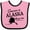Pink and Black, variant on Inktastic Someone in Alaska Loves Me Boys or Girls Baby Bib