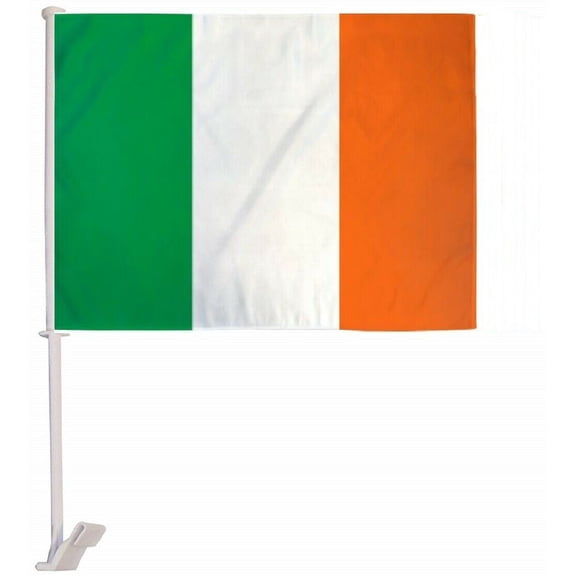 (2 Pack) Ireland Country Car Window Vehicle 12x18 12"x18" Flag