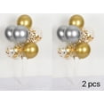 thumbnail image 1 of Balloon Stand 2 Set Balloon Stand Table Decoration Balloon Party Tree 14 Gold Balloons for Graduation Wedding Birthday Party…, 1 of 6