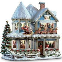 The Bradford Exchange Hawthorne Village 'TWAS The Night Before Christmas Collectible Story House with Lights and Sound by Thomas Kinkade