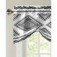 thumbnail image 2 of Line Geometry Symbol Window Curtain Kitchen Cabinet Coffee Tie-Up Valance Curtain Rod Pocket Short Curtain, 2 of 6