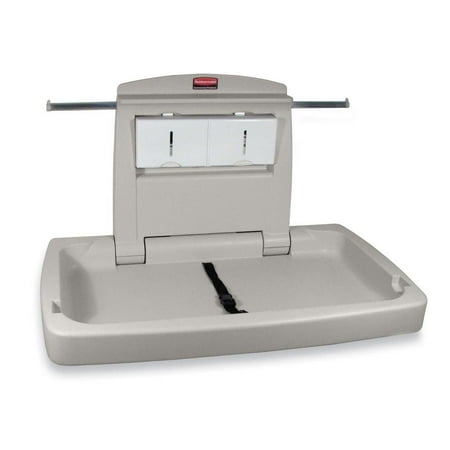 - Rubbermaid Commercial, RCP781888WE, Horizontal Changing Station with Adjustable Safety Belt, 1 / Each