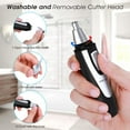 thumbnail image 4 of Nose Hair trimmer | Ear Trimmer - 2026 Professional Painless Trimmer for Men and Women | Battery-Operated, Dual Edge Blades for Quick and Easy grooming | Easy Cleaning | Black, 4 of 8