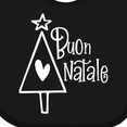 thumbnail image 4 of Inktastic Buon Natale Christmas Tree with Heart and Star Boys or Girls Baby Bib, 4 of 4