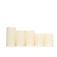 thumbnail image 6 of Efavormart Set of 5 Ivory Color Changing Flickering Flameless Candles LED Pillar Candles With Remote - 6"| 5"| 4", 6 of 6
