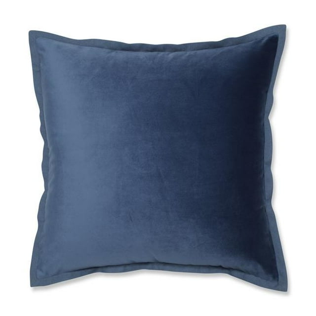 Pillow Perfect 615868 18 in. Bride de Velours Oreiller de Jet d'Azur&44; Bleu