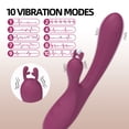 thumbnail image 3 of OCTMOM Sex Toys G Spot Vibrators for Women, Rabbit Vibrators Thrusting Dildos for Lovers Couples Partner Toys, Purple, 3 of 7
