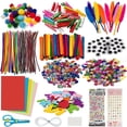 thumbnail image 1 of 1200 Pieces Crafts Set, Includes Toy Eyes, Feathers, , Confetti, Clip and Handmade, 1 of 8