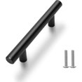 thumbnail image 1 of 10 Units Black Stainless Steel Door Knobs with Screws,Hole to Hole Center Distance 96mm, 1 of 5