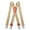 Champagne, variant on KAMBERFT Heavy Duty Black Suspenders for Men with 4 Strong Metal Clips, 1.5 inch Wide